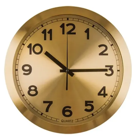 Reloj metal dorado