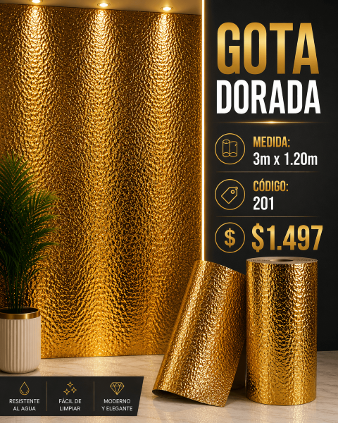 ROLLO GOTA DORADA