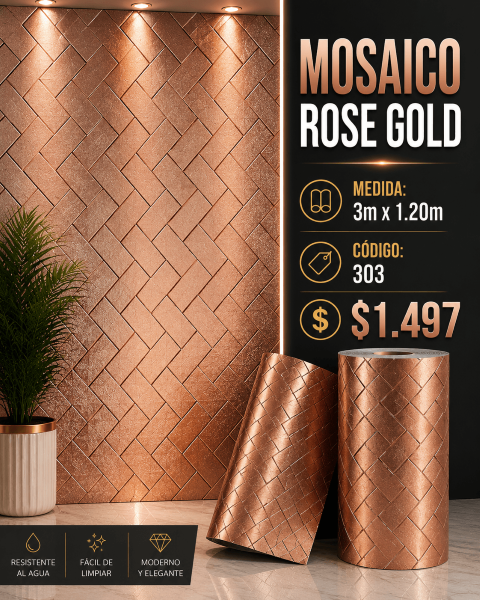ROLLO MOSAICO ROSE GOLD