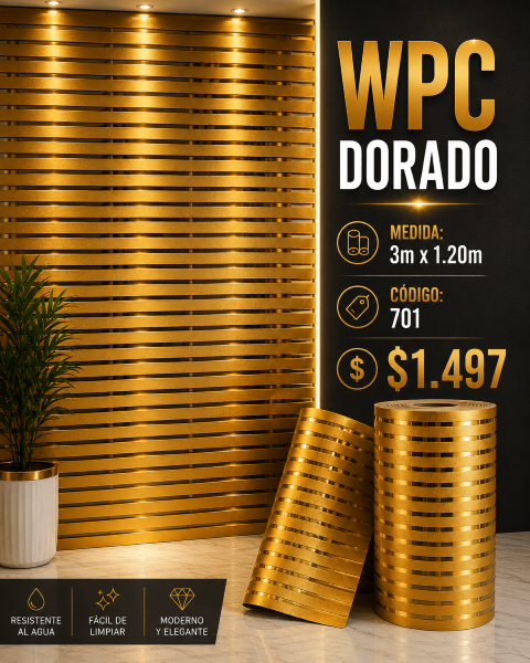 ROLLO WPC DORADO