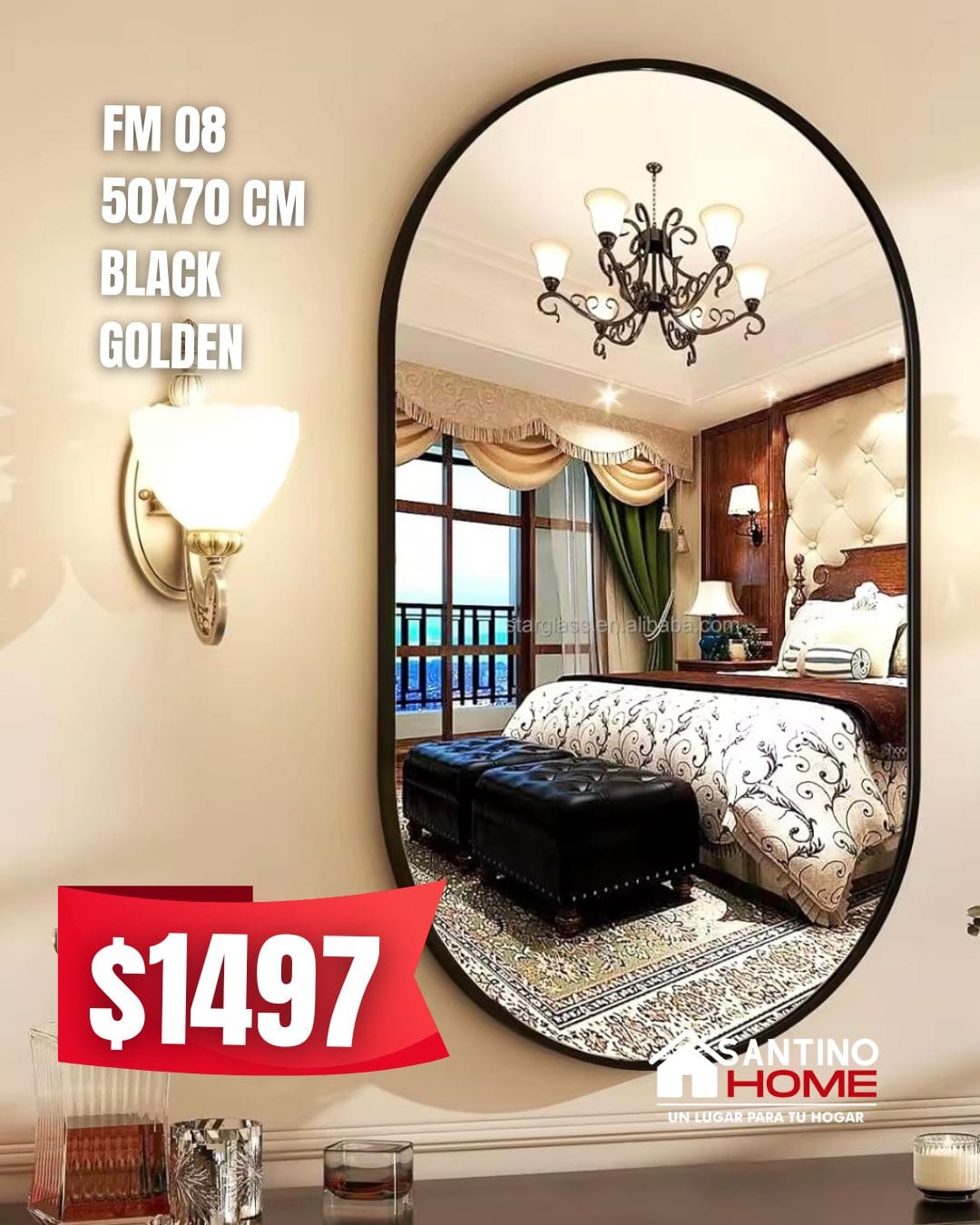 Espejo Modelo FM 06 – Ovalado | Para Colgar